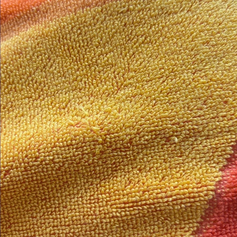 VTG 80’s Seven Seas Cotton ESCAPE Beach Towel Cotton Blend 29X54 Orange Red